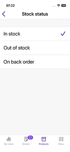 Bật tắt món đồ